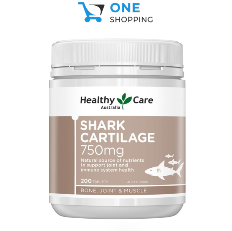 Viên Uống Xương Khớp Sụn vi cá mập Healthy Care Shark Cartilage 750mg 200