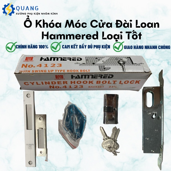 Ổ khóa móc cửa đài loan hammered loại tốt