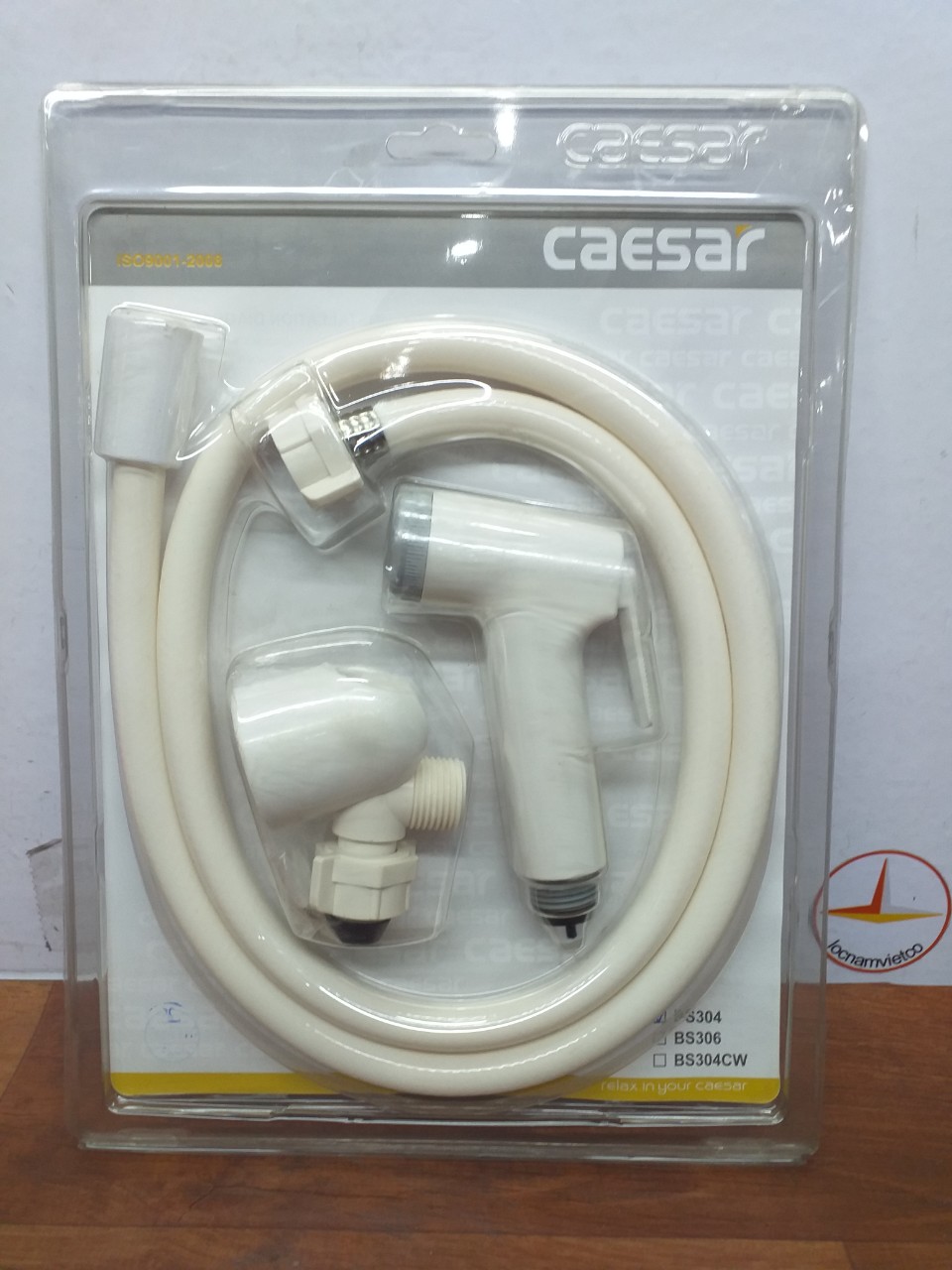 Bộ dây và vòi xịt vệ sinh nhựa siêu bền cao cấp Caesar BS304A
