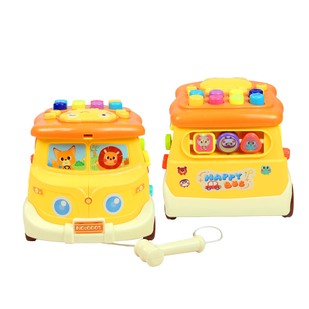 Đồ chơi xe bus đa năng và xe đẩy bong bóng hình hươu cao cổ trẻ em VBC-MSS-015 - 2
