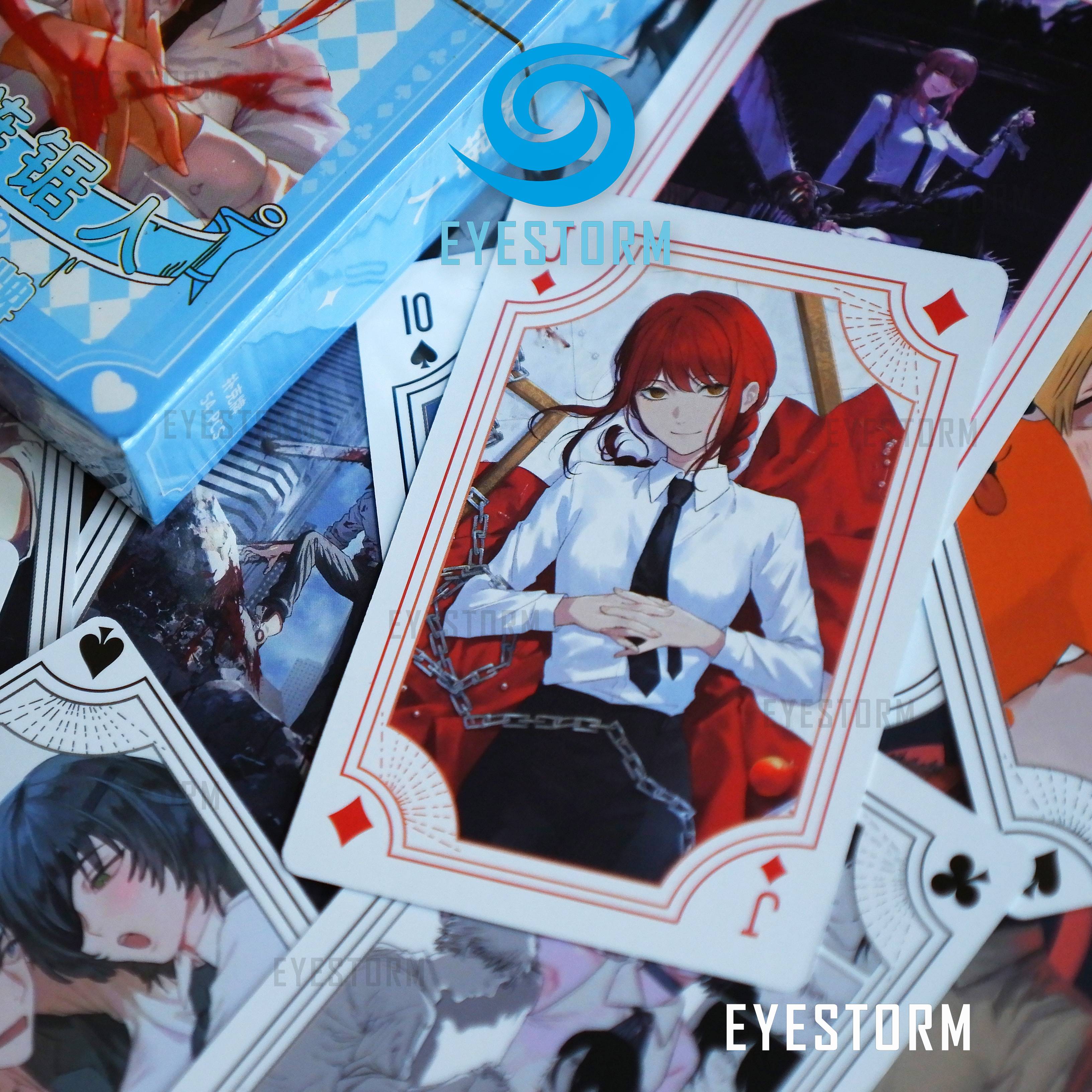 Bộ bài tây, tú lơ khơ chainsaw man, thợ săn quỷ, anime, manga - poker s - 54 lá