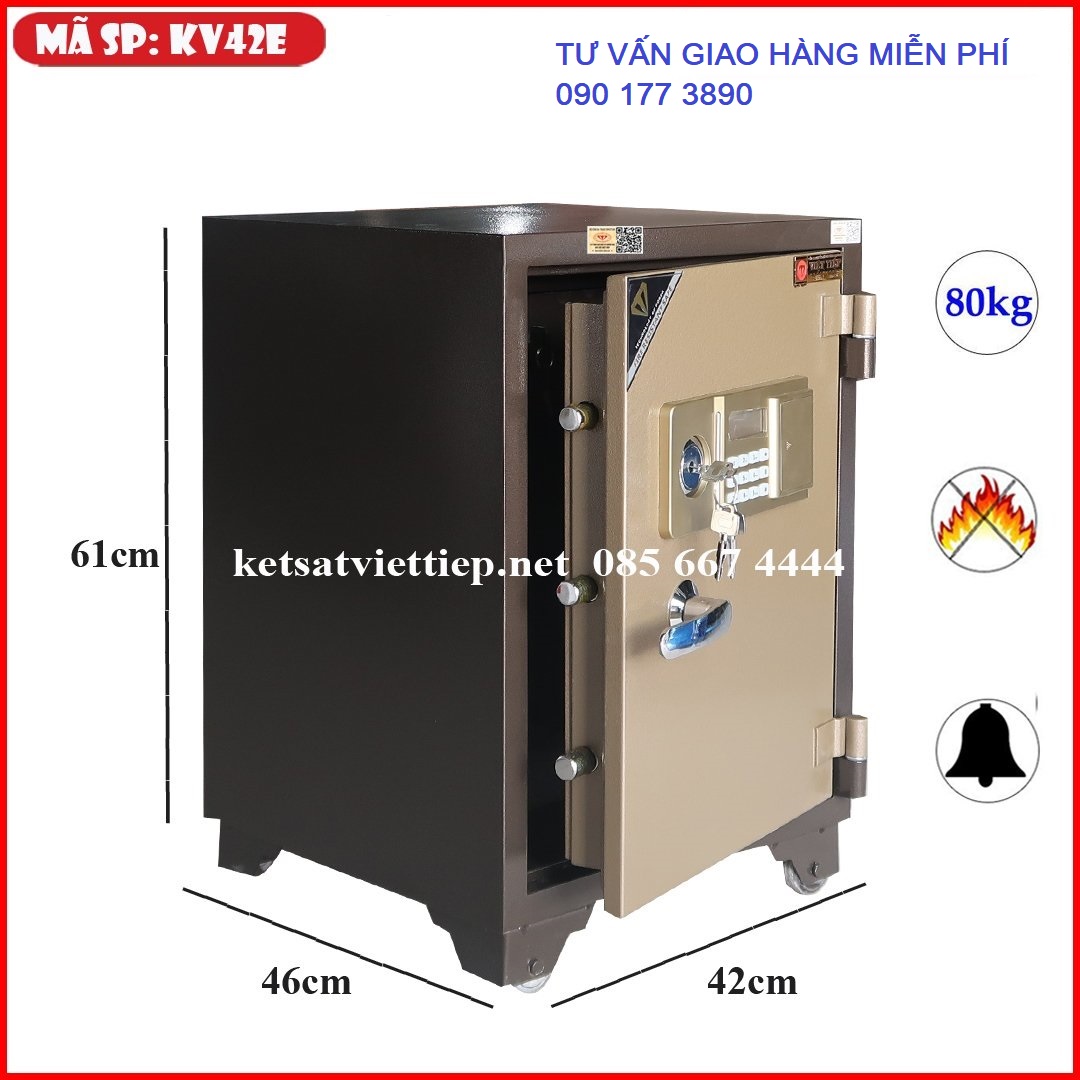 Két sắt việt tiệp kv42e khóa điện tử - 80kg
