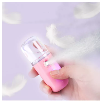 [HCM]Máy phun sương 30ml - Tạo độ ẩm - Dưỡng ẩm - Máy phun sương nano mini cầm tay - Hai màu : Trắng  hồng