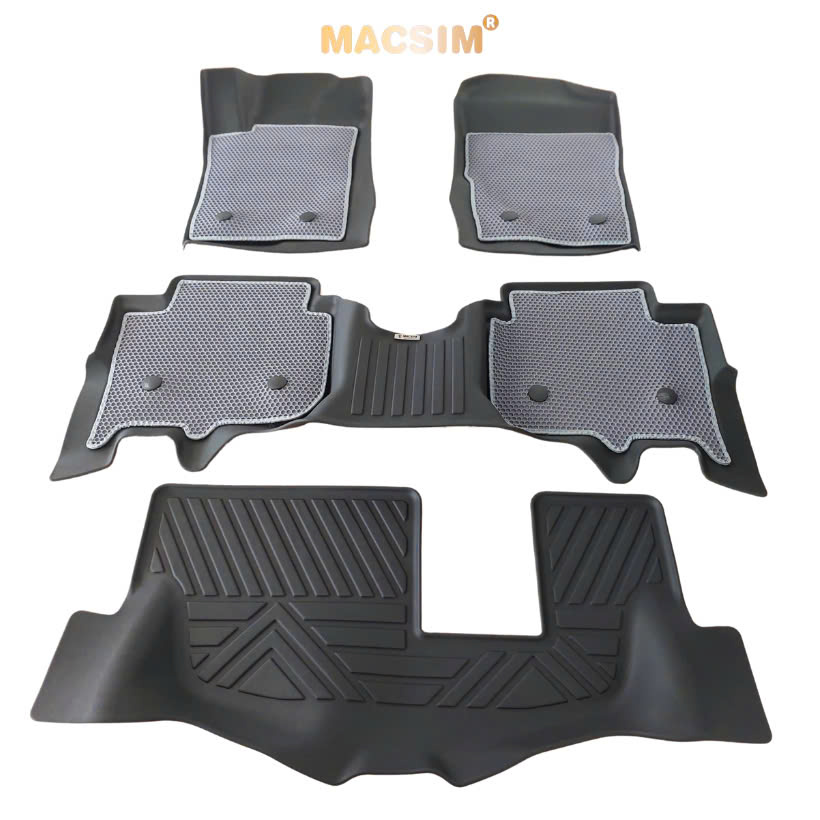 Sd3 Carpet with Hexagonal Mesh, 2 Layers, Ford Everest 2022+ (Grey Color), Super Clean Rubber Surface, Macsim Brand Giá 3,800,000 Đồng*Miễn phí vận chuyển