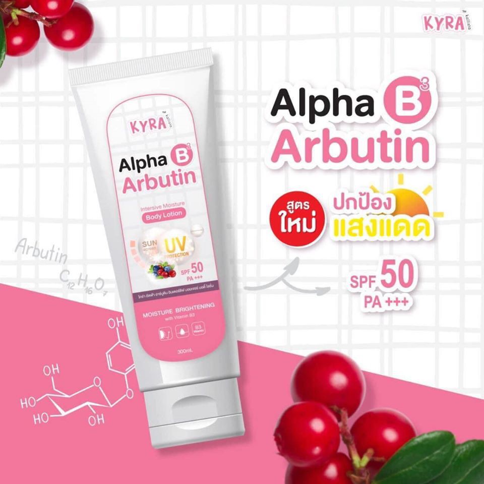 Dưỡng thể kích trắng alpha arbutin thái lan - 300ml