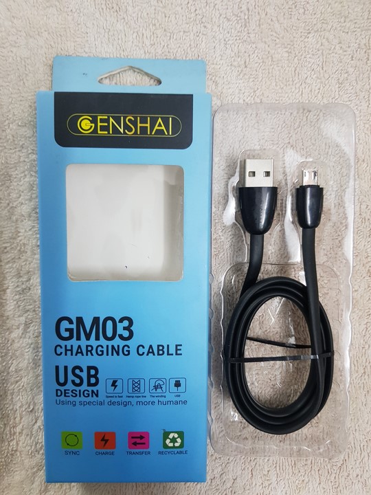 Dây cáp sạc điện thoại genshai micro usb gm03 1 mét