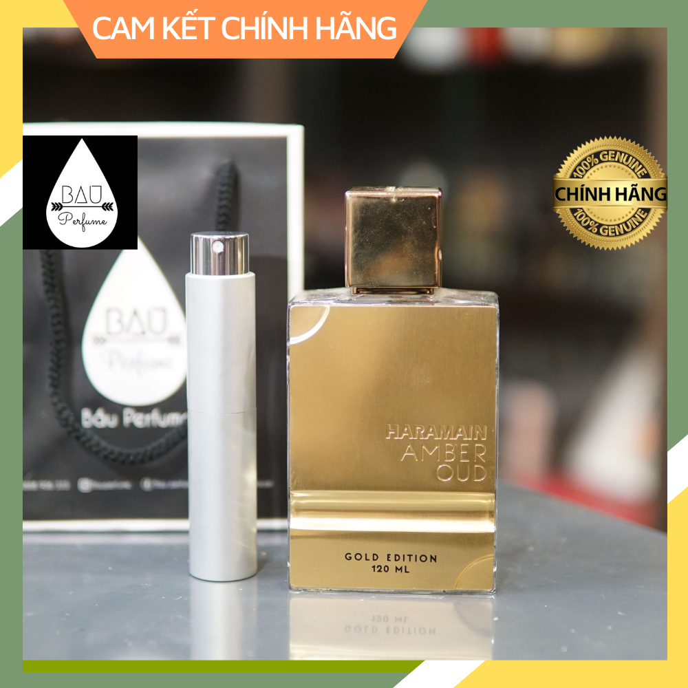 [Authentic ] nước hoa hoa mini cao cấp Al Haramain Perfumes Amber Oud _mẫu thử 10ml - 20ml - 30ml