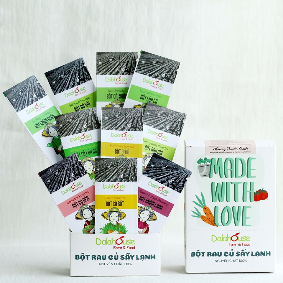 Bột rau củ cho bé ăn dặm - Bổ sung dinh dưỡng, vitamin từ rau củ cho bé