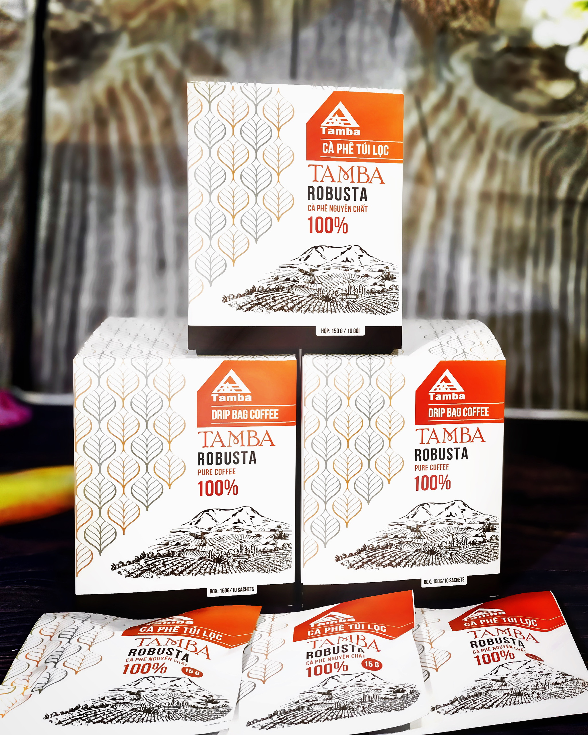 Cà phê túi lọc Robusta - Dark Roast - Tamba Coffee - 150gr