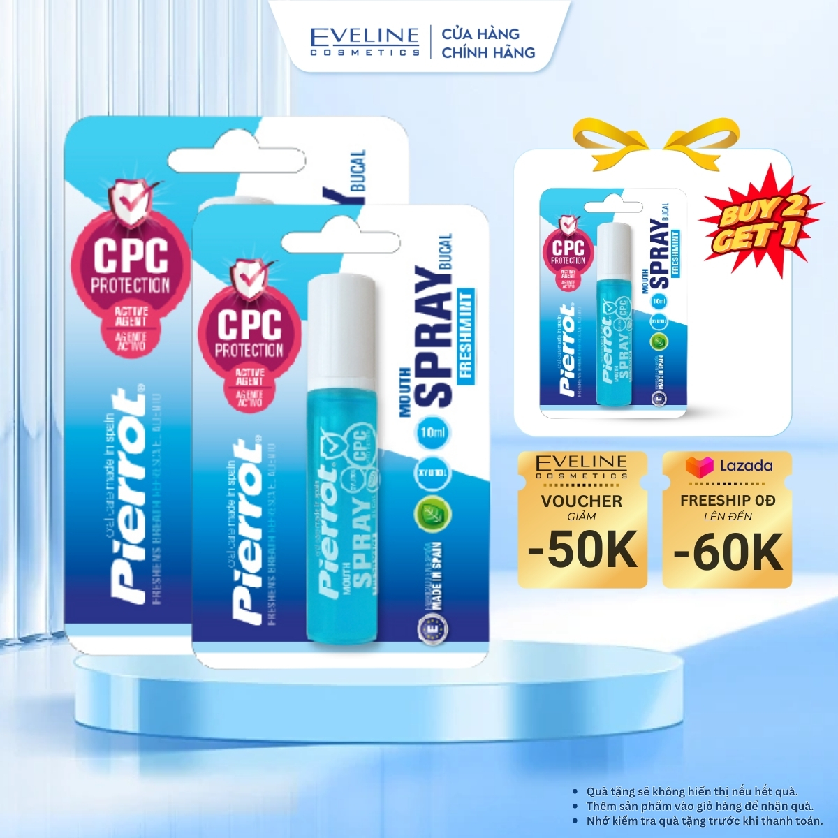 Xịt thơm miệng kháng khuẩn Pierrot Mouth Spray 10ML