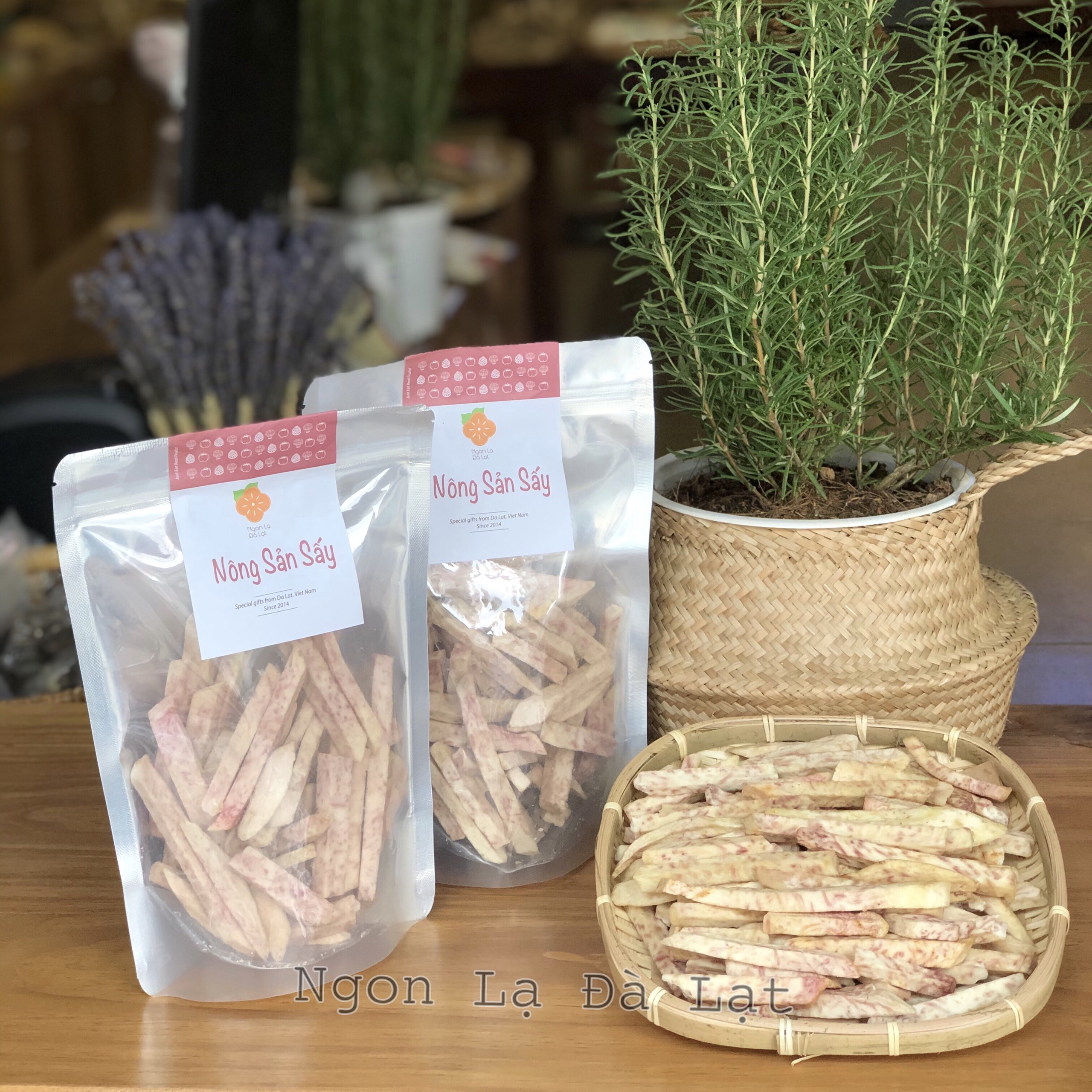 Khoai môn sấy sợi, nguyên chất không đường , Đặc Sản Ngon Lạ Đà Lạt