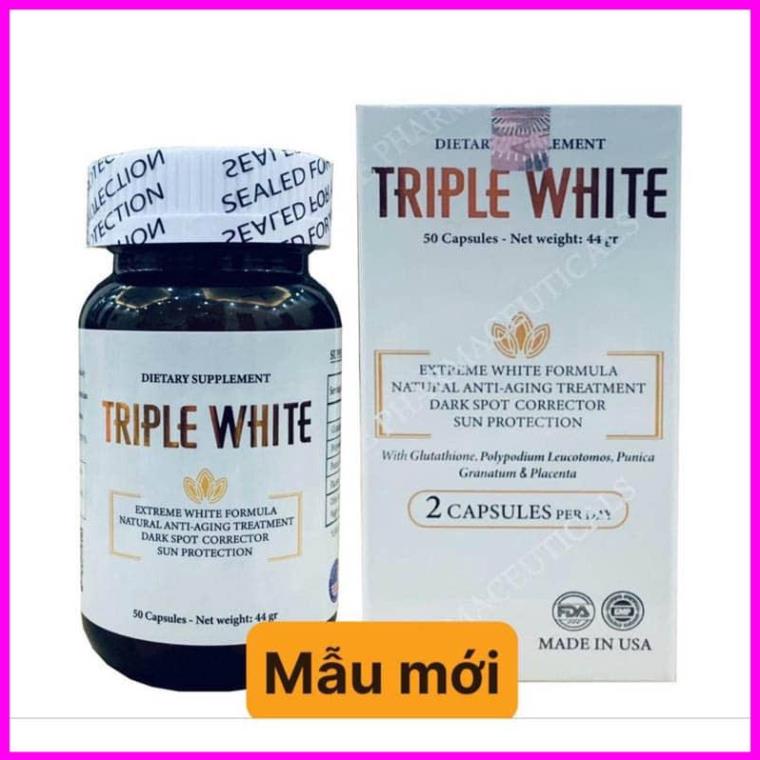 Viên uống hỗ trợ da TRIPLE WHITE - glutathione 1200mg