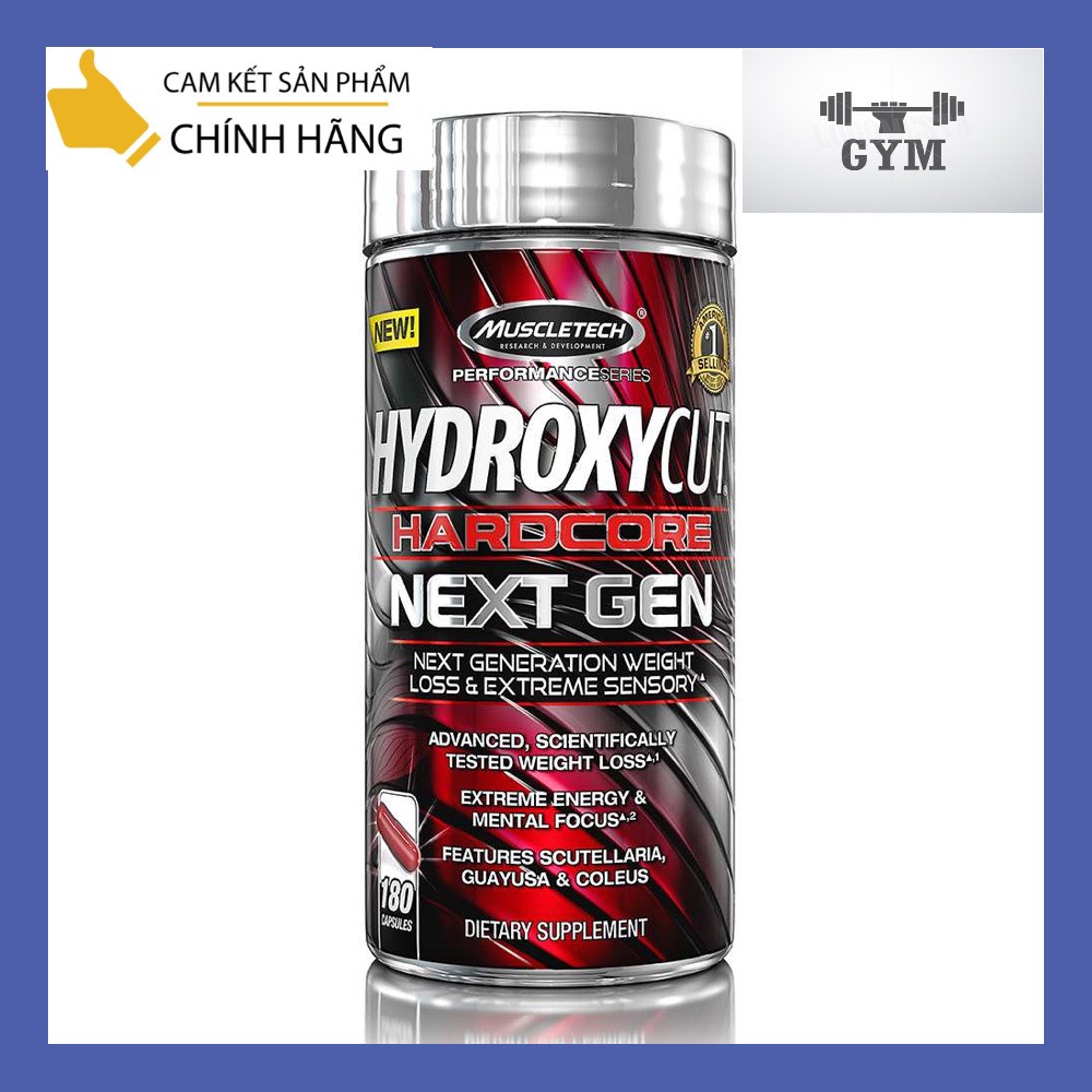 Muscletech hydroxycut 180 viên viên uống đốt mỡ , giảm cân an toàn dành cho nam và nữ
