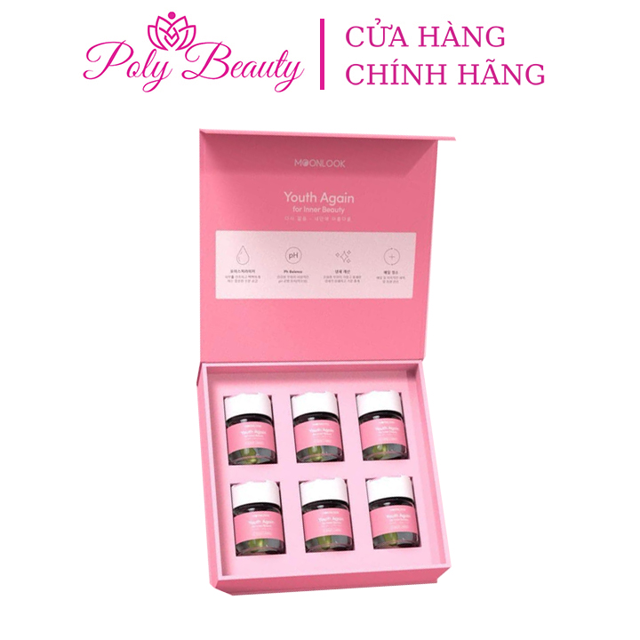 Viên đặt Moonlook Hàn Quốc ngọc tình yêu se khít vùng kín mờ thâm làm hồng cô bé hộp 10 viên