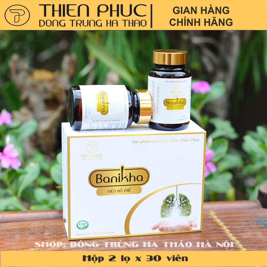 [Chính hãng] Viên bổ phế Banikha Thiên Phúc 2 lọ x 30 viên