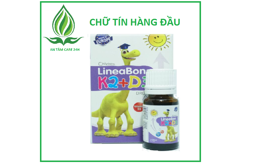 LineaBon K2+D3 - Vitamin tăng trưởng chiều cao, chống còi xương - Chai 10ml