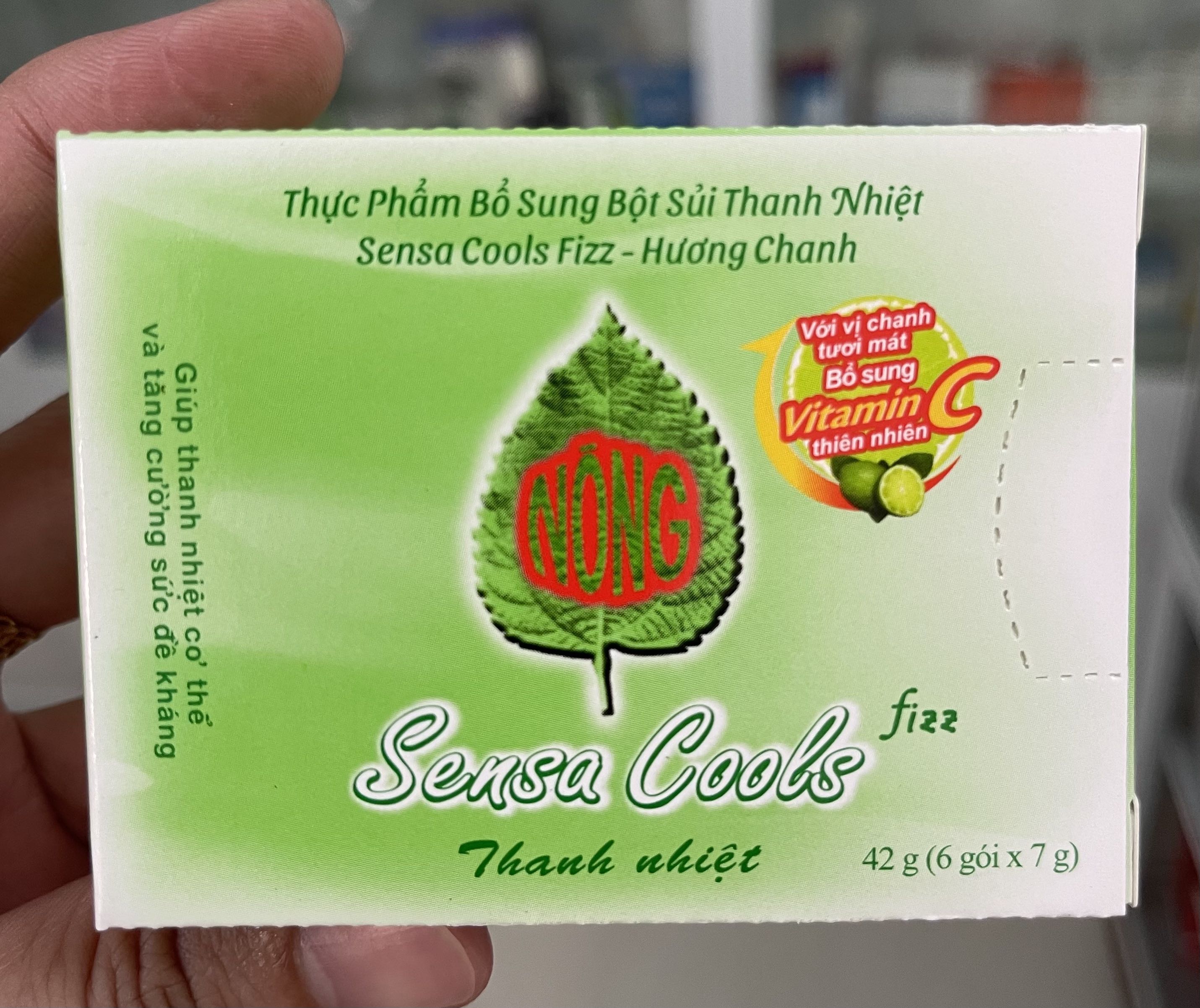 Bột Sủi Thanh Nhiệt Sensa Cools (6 gói/hộp)