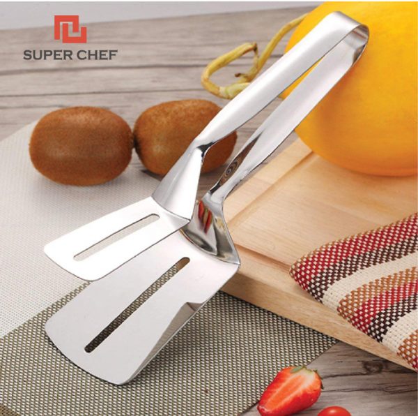 Kẹp Gắp Thức Ăn Inox 304 Cán Dài Super Chef Siêu Tiện Lợi, Bền Bỉ