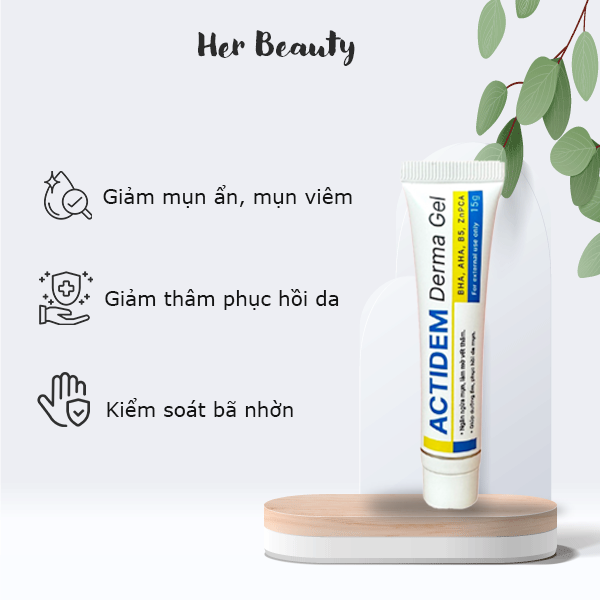 Kem giảm mụn mờ thâm Actidem Derma Gel (18g)