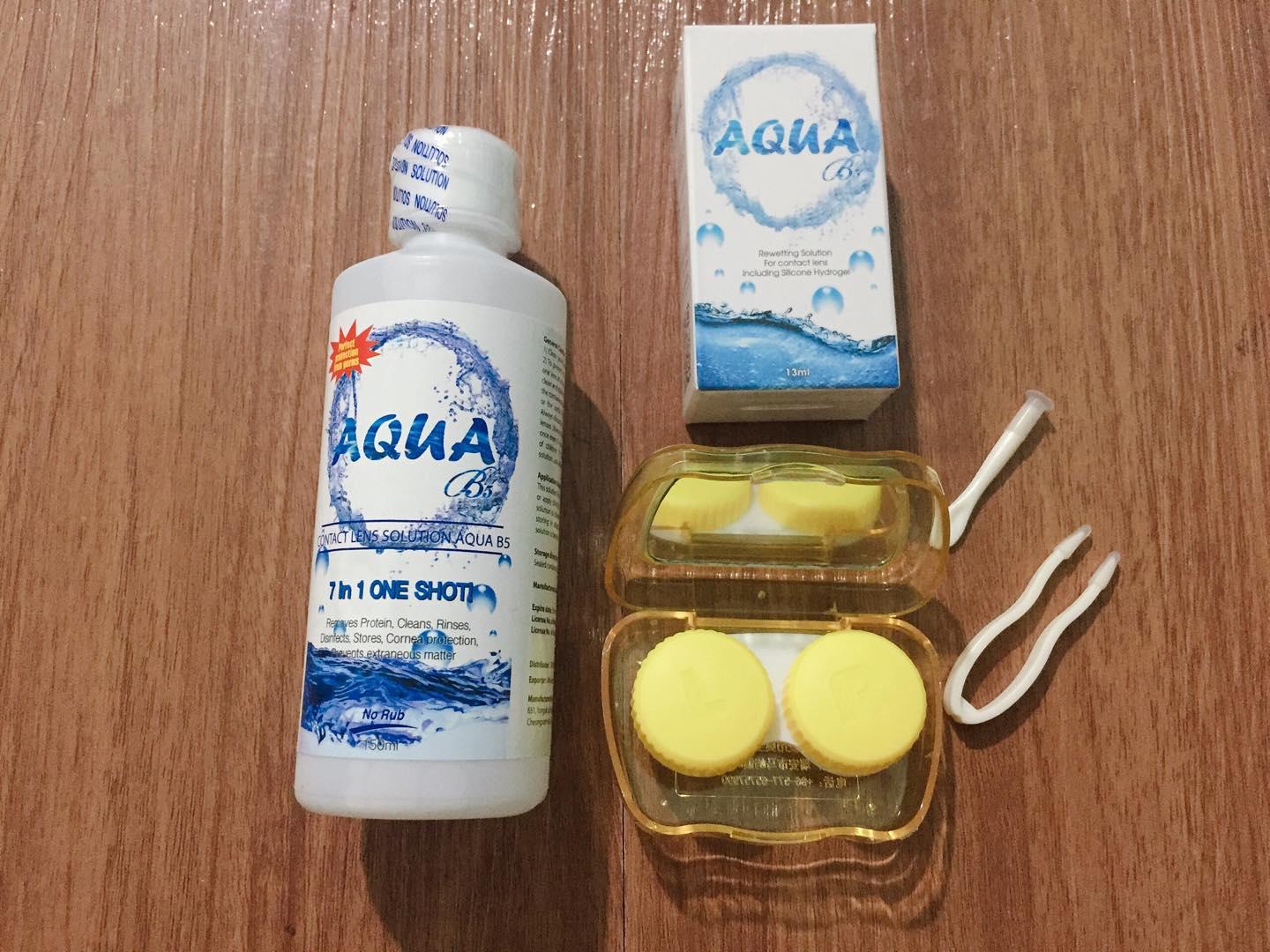 [Hoàn tiền 20%] [HCM]Nước ngâm lens + nhỏ mắt lens + khây dụng cụ