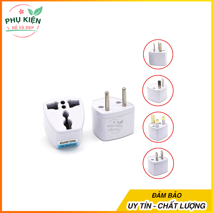 [HCM]Ổ cắm - Phích Cắm Chuyển Đổi Đa Năng từ 3 chân thành 2 chân - PHỤ KIỆN RẺ VÀ ĐẸP