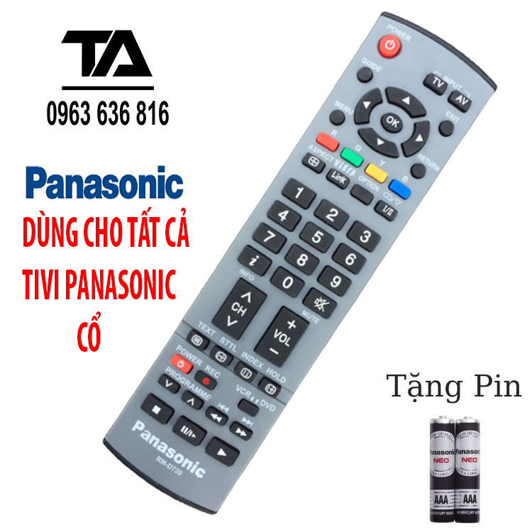 Remote điều khiển tivi panasonic. dòng lcd/led/smart cổ - mới