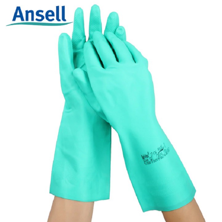 Combo 4 đôi găng tay chống hóa chất Ansell Solvex 37-176 chống mài mòn cấp độ 4
