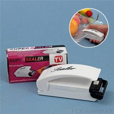 Máy hàn miệng túi xài pin 2a, Máy Hàn Miệng Túi Nilong Tiện Dụng, Hàng Nhật - Máy hàn miệng túi cao cấp dùng 2 pin AA, Máy Hàn Miệng Túi Nylon, Máy hàn miệng túi nilong mini