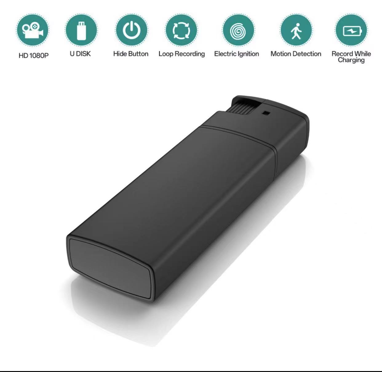 1080P HD WIFI Electronic Lighter Night Vision View DVR Mini Camera Hidden camera CCTV