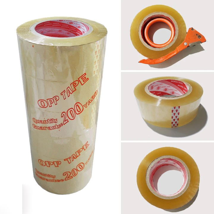 Băng keo trong hoặc đục 200ya cây 6 cuộn