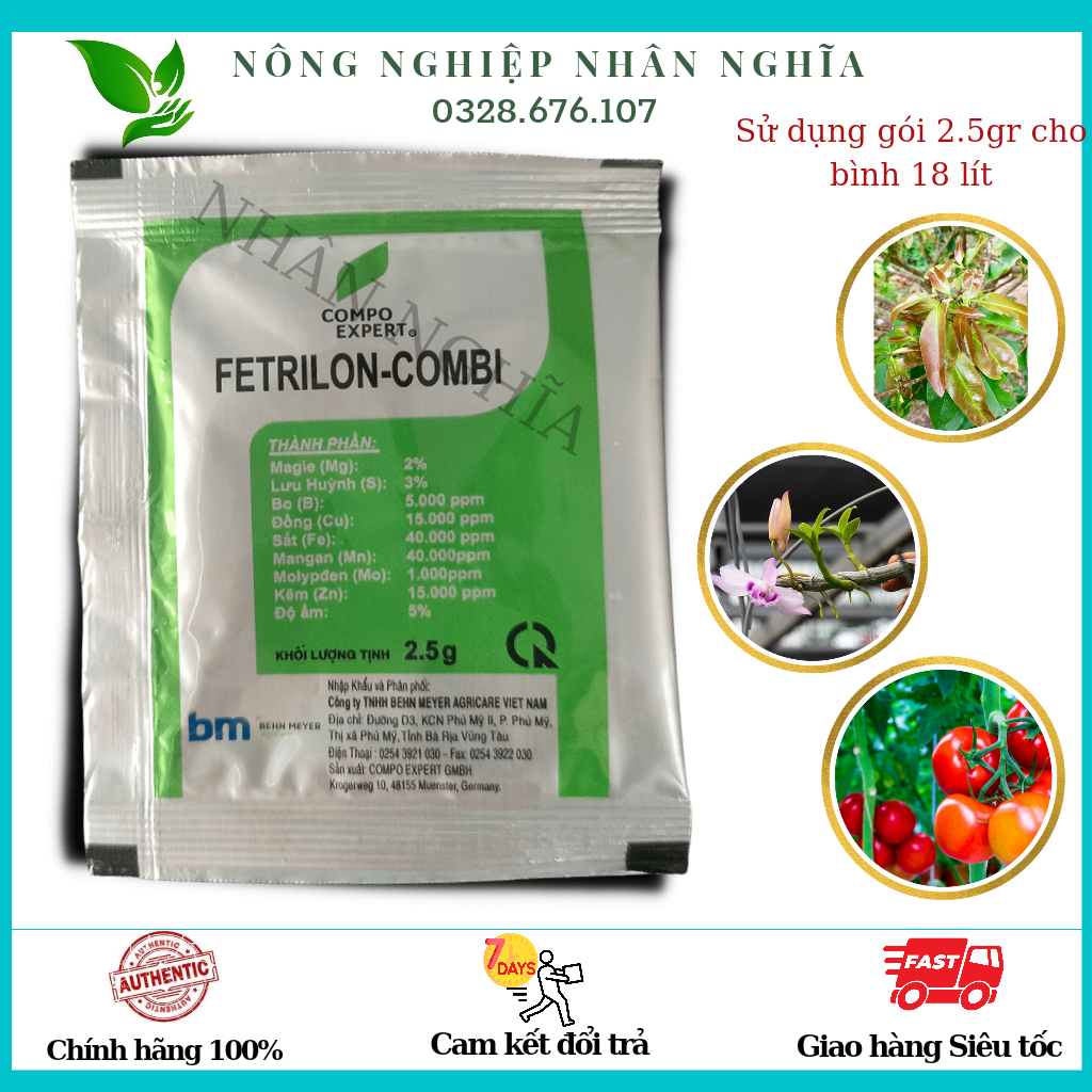 Phân bón vi lượng Fetrilon-Combi BM Đức Gói 2,5g