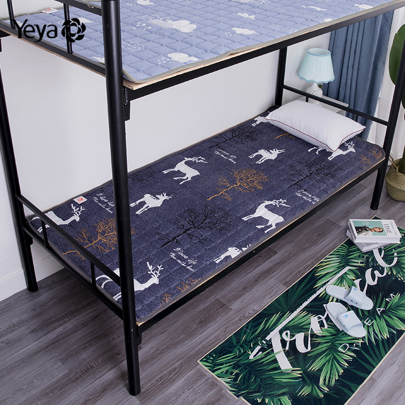 YEYA Nệm Đơn Ký Túc Xá Sinh Viên HP Giường Trên Và Dưới Phòng Ngủ Giường Gỗ 90Cm Đệm Mềm, Đệm Dày Màu Nâu Cứng 0.9 Mét