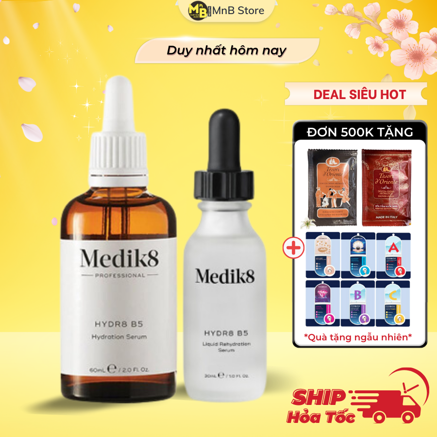 Serum cấp ẩm Phục Hồi da Medik8 Hydr8 B5 Liquid Rehydration 30ml - 60ml Professional