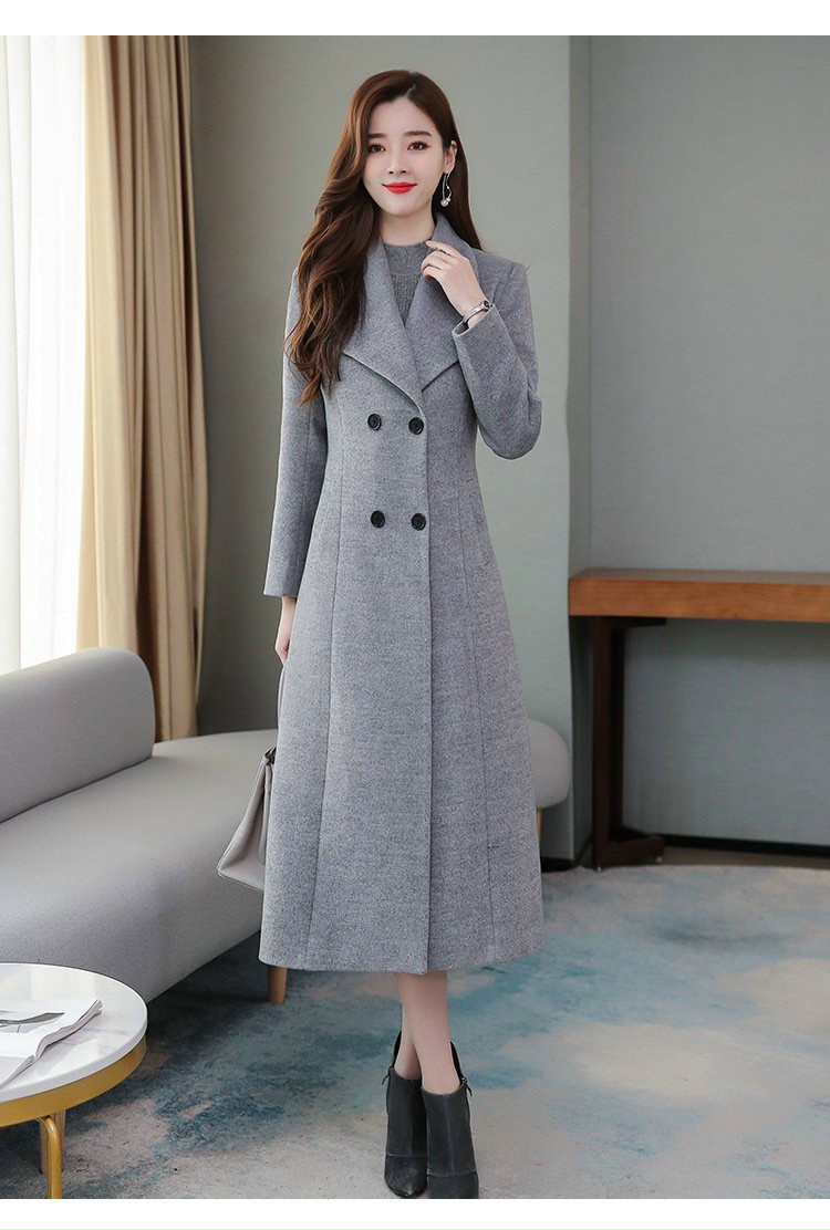 Áo khoác dạ cổ lá dáng dài cao cấp - glady g100 - áo khoác dạ dáng dài sang trọng, phong cách năng động, cá tính