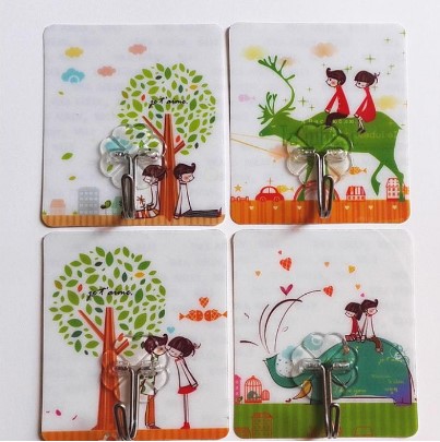 Set 5 Móc treo đồ 3d siêu dính || Móc treo dán tường tiện lợi