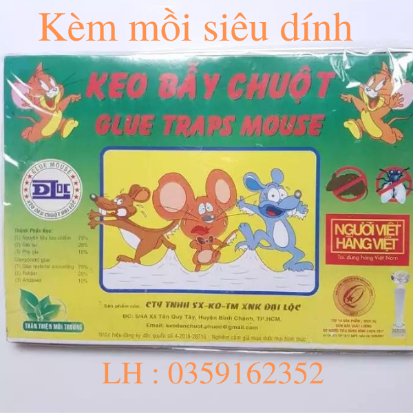 Keo dính chuột kèm mồi siêu dính