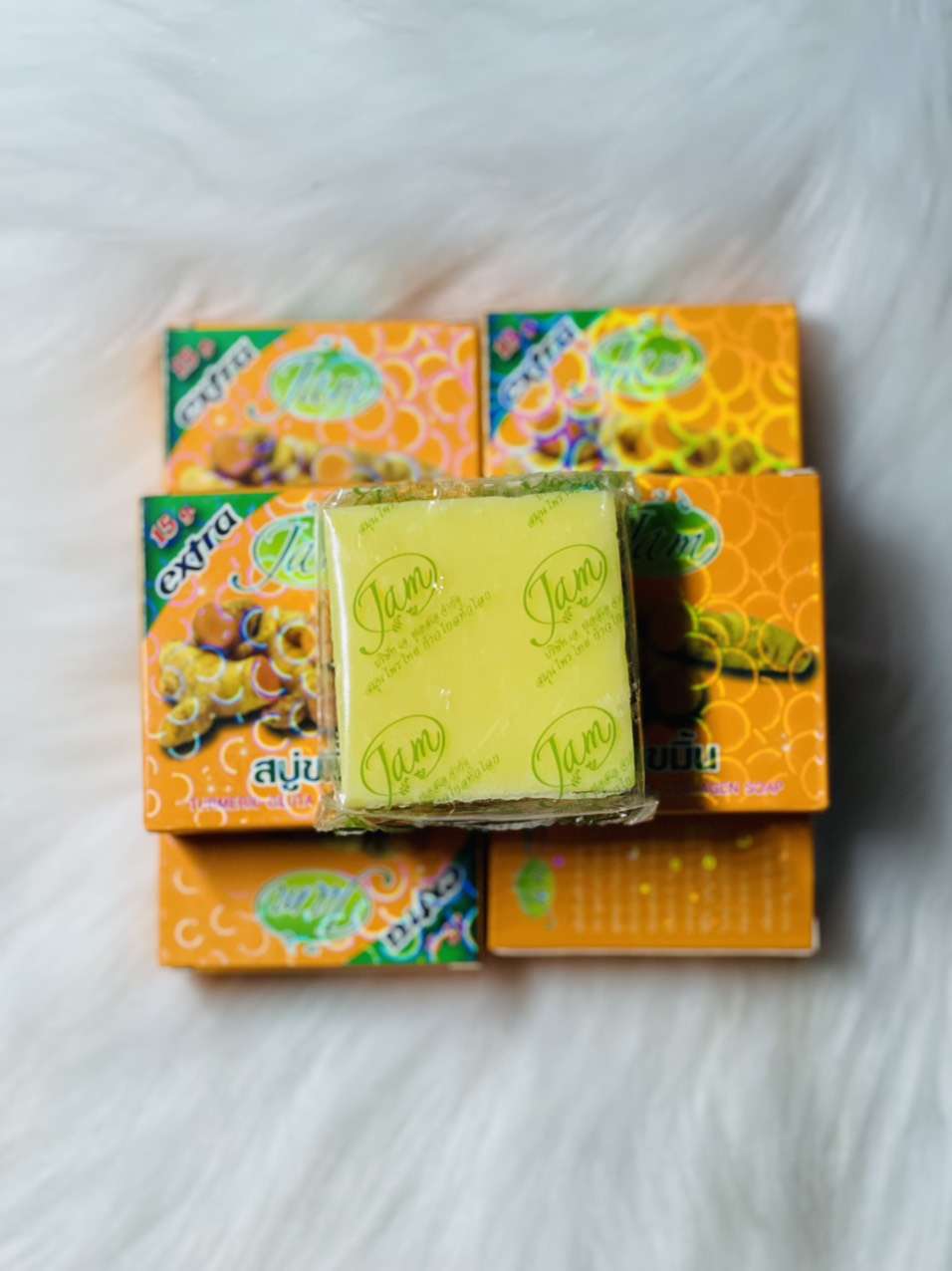 Xà bông Nghệ Thái Lan JAM phòng ngừa mụn thâm