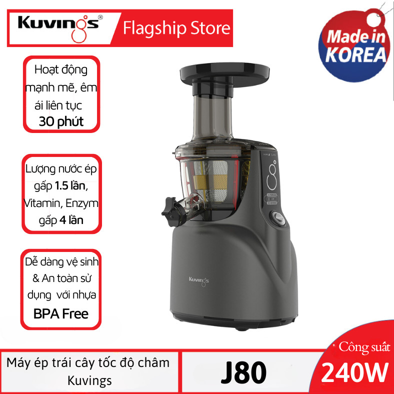 Máy ép trái cây tốc độ chậm Kuvings J80 - Màu xám