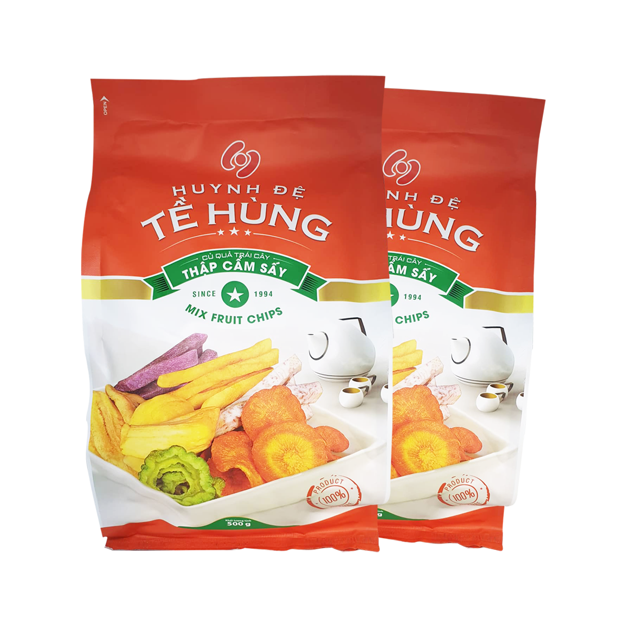 Combo 2 Túi Trái Cây Sấy Khô Huynh Đệ Tề Hùng 500g