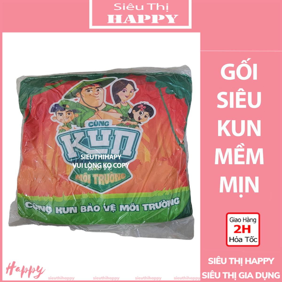 Gối siêu Kun đa năng - quà tặng Kun mẫu mới