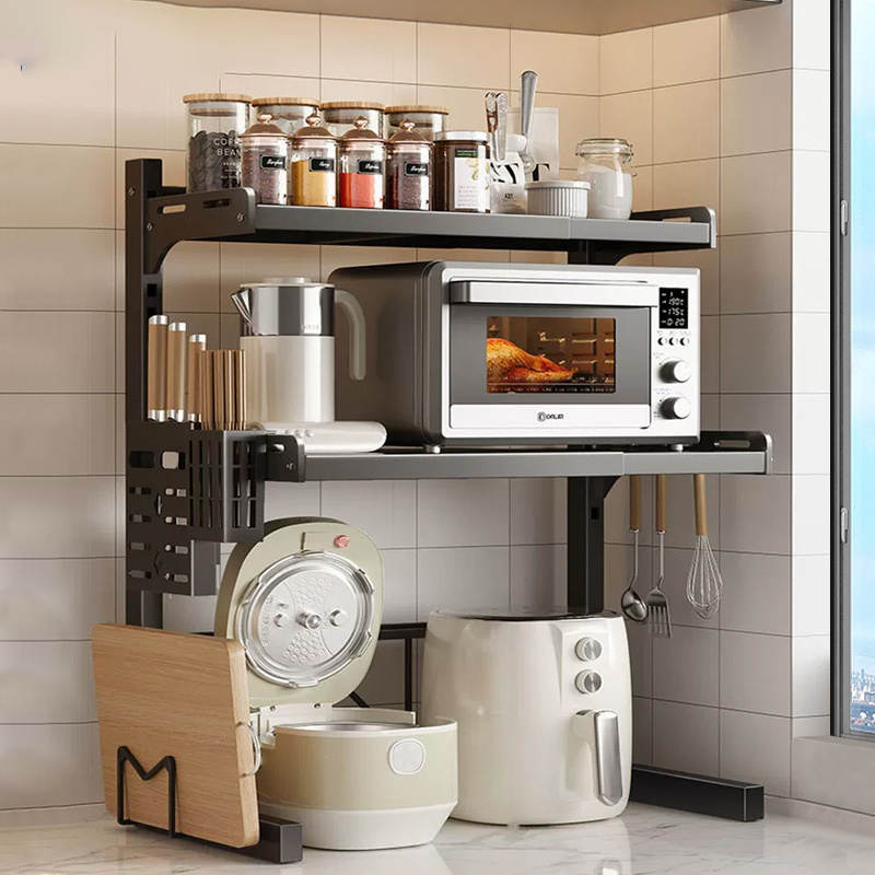 Kệ để đồ nhà Giá bếp lò vi sóng nhà bếp đa chức năng, kệ để xoong nồi gầm bếp, kệ để nồi, kệ để xoong nồi inox 304, kệ để nồi nhà bếp, có thể điều chỉnh được
