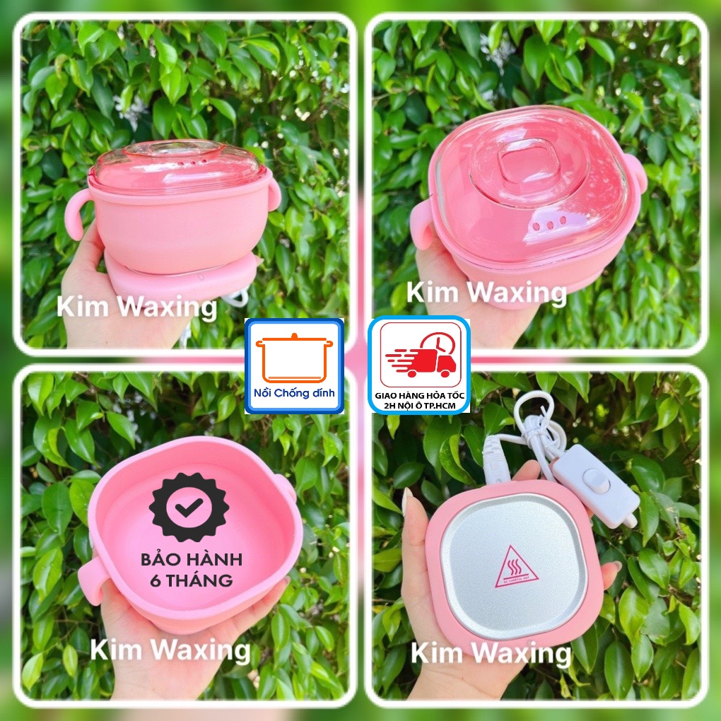 Nồi Nấu Sáp Wax Lông Silicon Điện Từ Ceramic Chống Dính