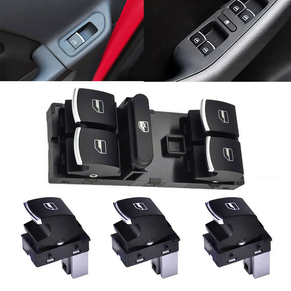 Cho VW TIGUAN Golf Jetta MK5 MK6 CC Passat phía trước phía sau cửa sổ điện công tắc điều khiển kính nâng lên nút 5nd959855 5nd959857
