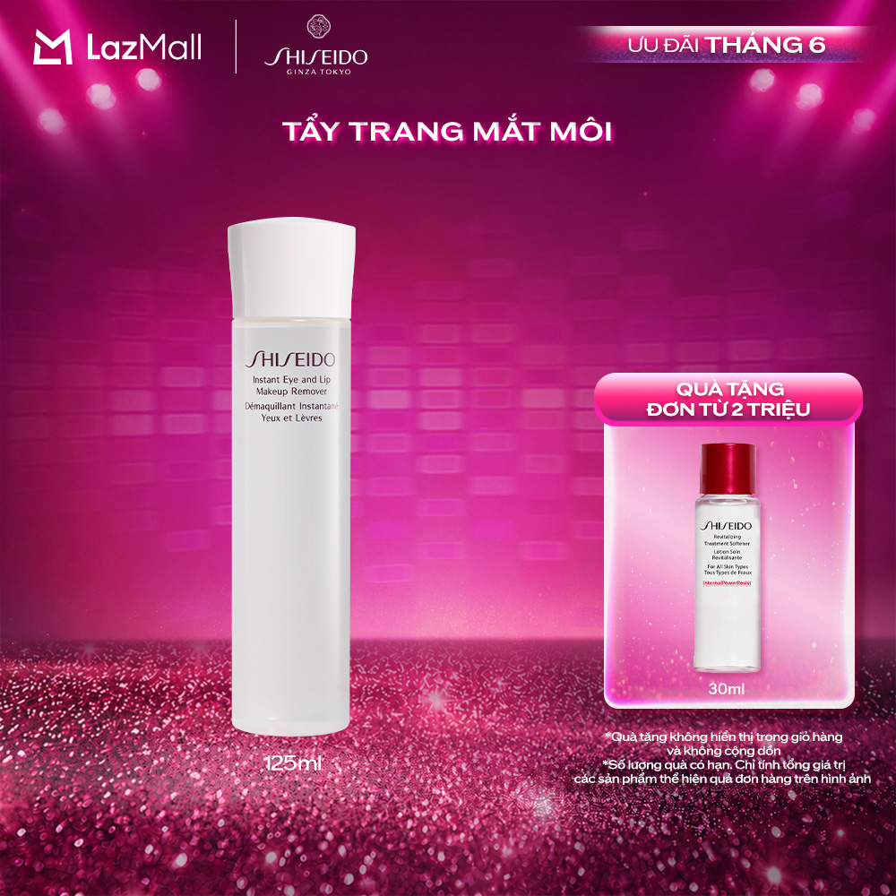 Tẩy trang mắt môi Shiseido Instant Eye And Lip Makeup Remover 125ml
