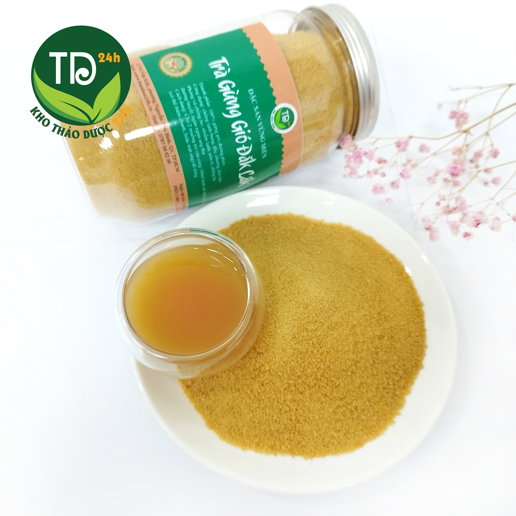 Bột gừng gió (trà gừng rừng) chính hiệu Tây Nguyên, giảm ho, đau bụng kinh, giải cảm, trào ngược dạ dày, trợ tiêu hóa