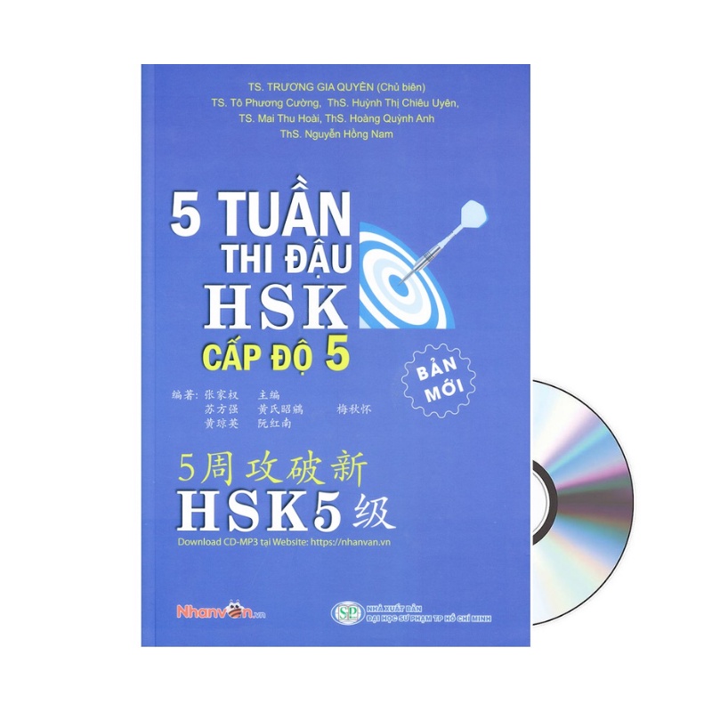 Sách - 5 tuần thi đậu hsk5 cấp độ 5 + dvd tài liệu