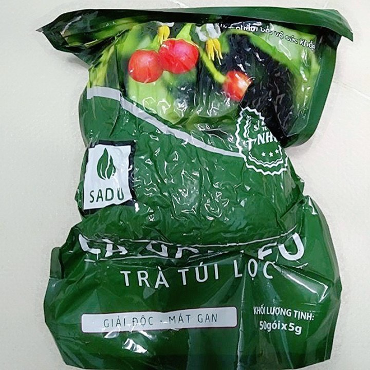 Trà túi lọc cà gai leo Sadu bịch 250g - mát gan- thải độc gan