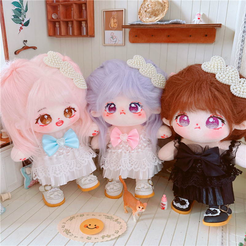 20cm Cute Doll Accessories Idol Girls Group Elegant Dress Hairpin Clothes