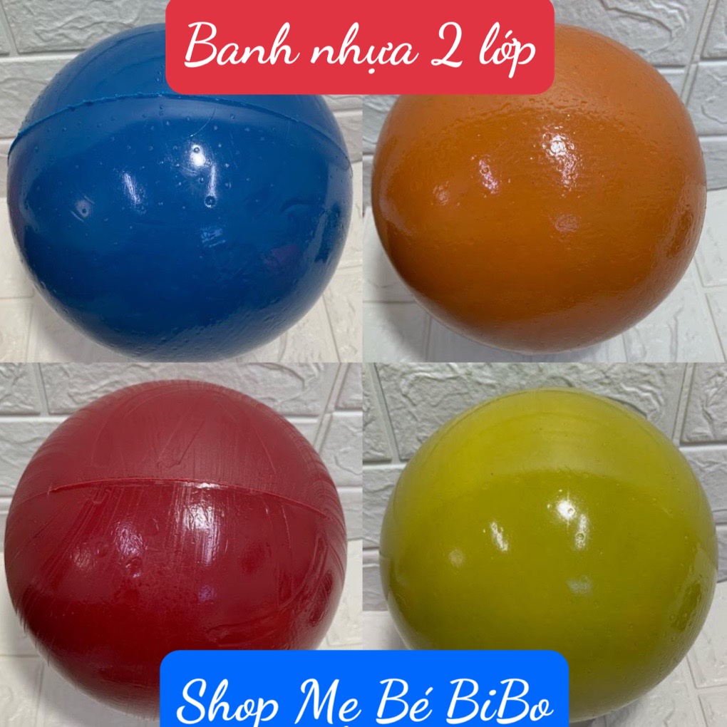 Banh Nhựa 2 lớp, Bóng cho trẻ em đá bằng nhựa