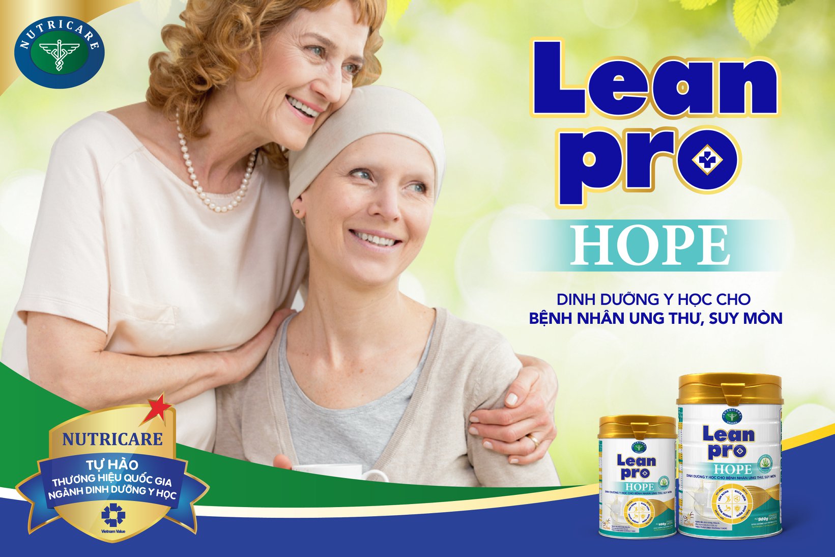 ✅ Sữa bột Leanpro Hope 900gr cho người ung thư, suy mòn